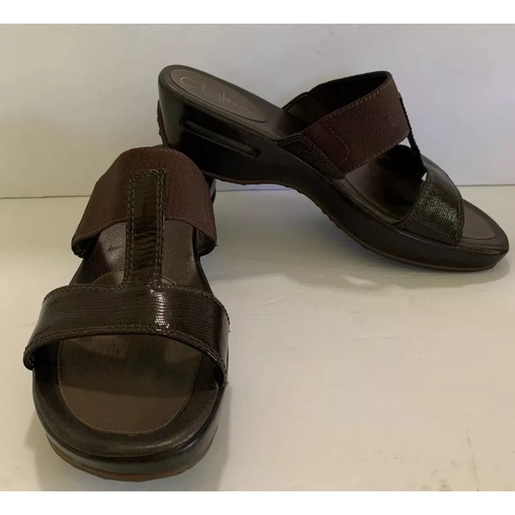 Cole Haan Nike Air Brown Sandals Shoes size 9.5 B Comfortable Versatile - Picture 1 of 9